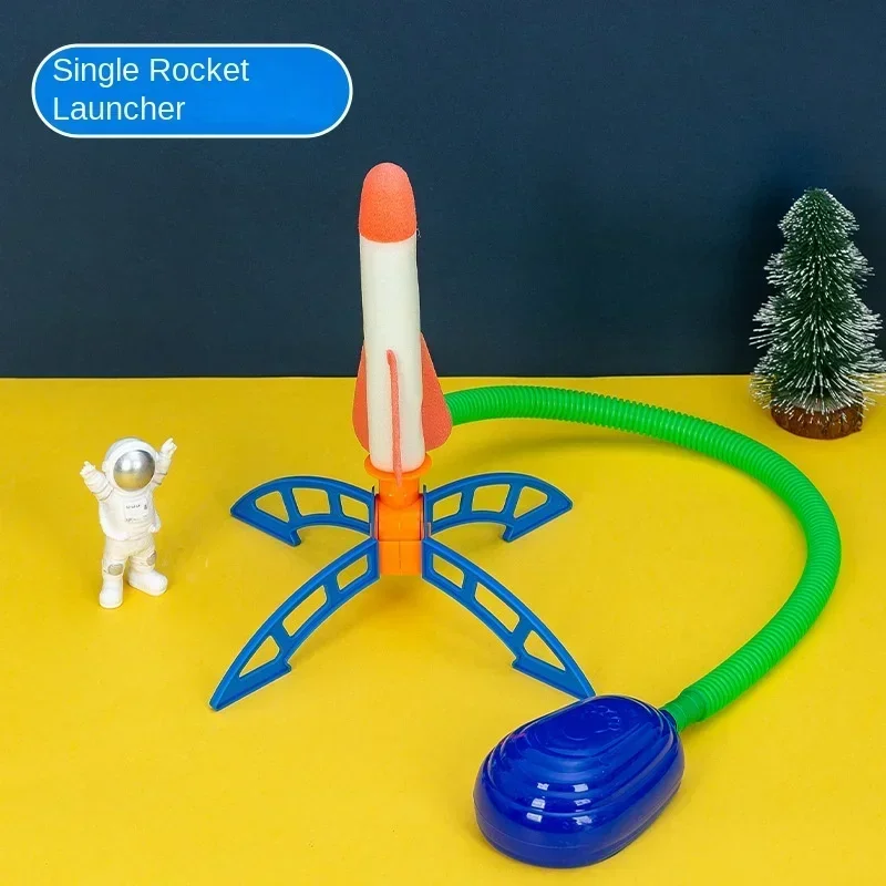 New Air Rocket Foot Pump Launcher Outdoor Air Pressure Pedal Soaring Rocket Kids Toys Set Jumping Sports Games Kids Toys Gifts