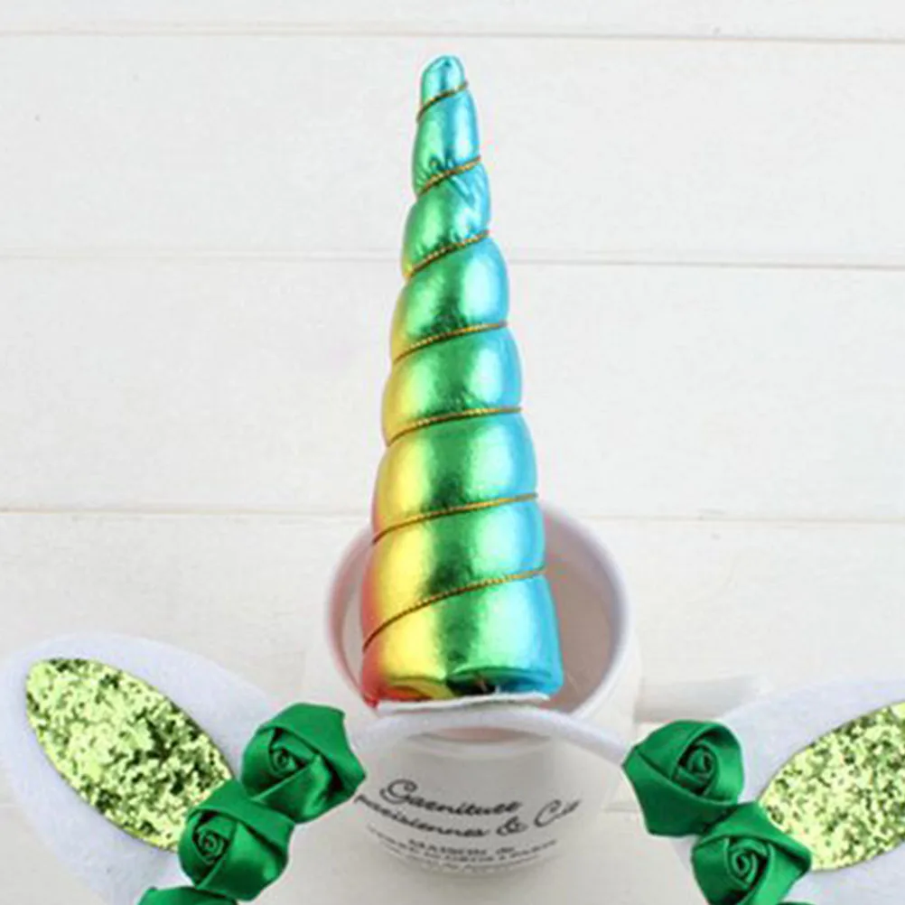 

Green Rose Headband Premium Lightweight St Patricks Day Unicorn Hair Band Party Hair Accessories Festival Supplies