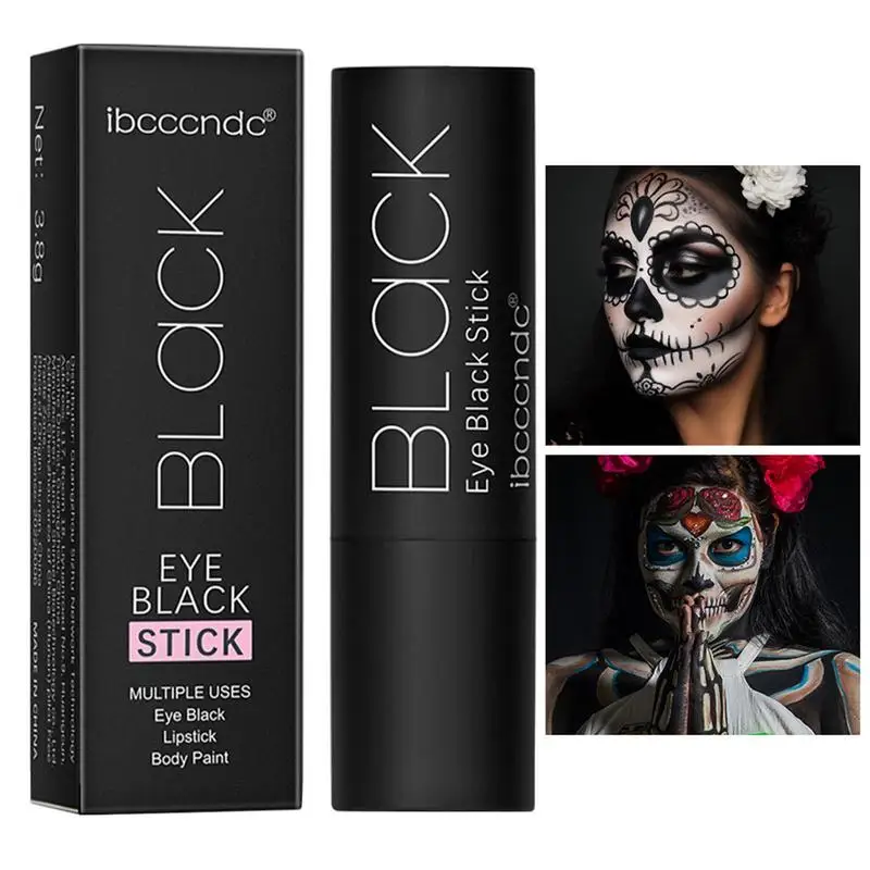 1pcs Black Eyes Face Body Paint Stick Cream Makeup Pen Safe Halloween Costume Party Sports Waterproof Maquiagem No Toxic