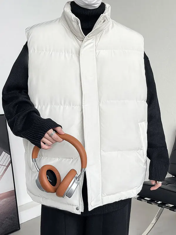 

Мужской легкий пуховый жилет из хлопка, модный зимний жилет-безрукавка для пар, трендовая верхняя одежда