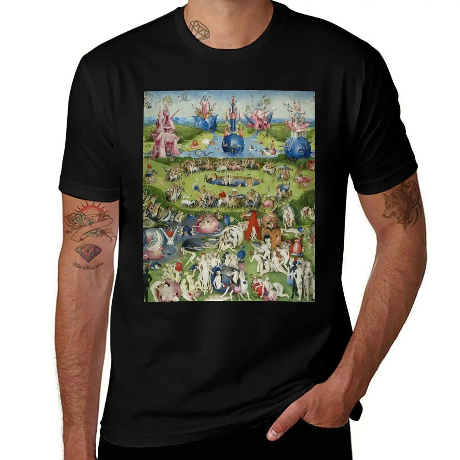 

Bosch Garden of Earthly Delights T-Shirt cotton graphic tees plus sizes cute clothes workout shirts for men