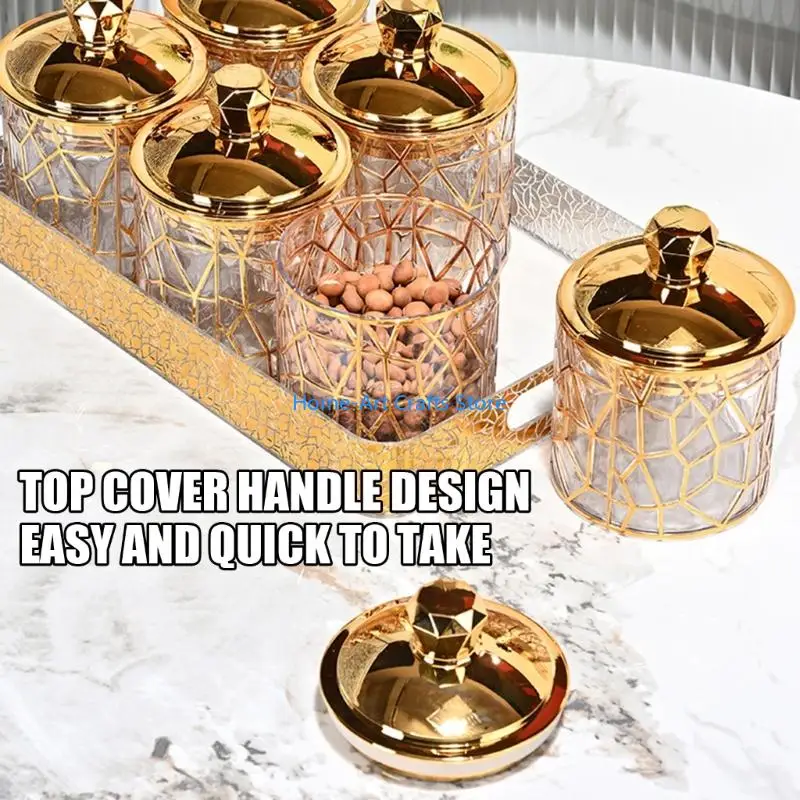 Y3NA Kitchen Counter Plastic Canisters Storage Jars with Lid for Coffee Sugar