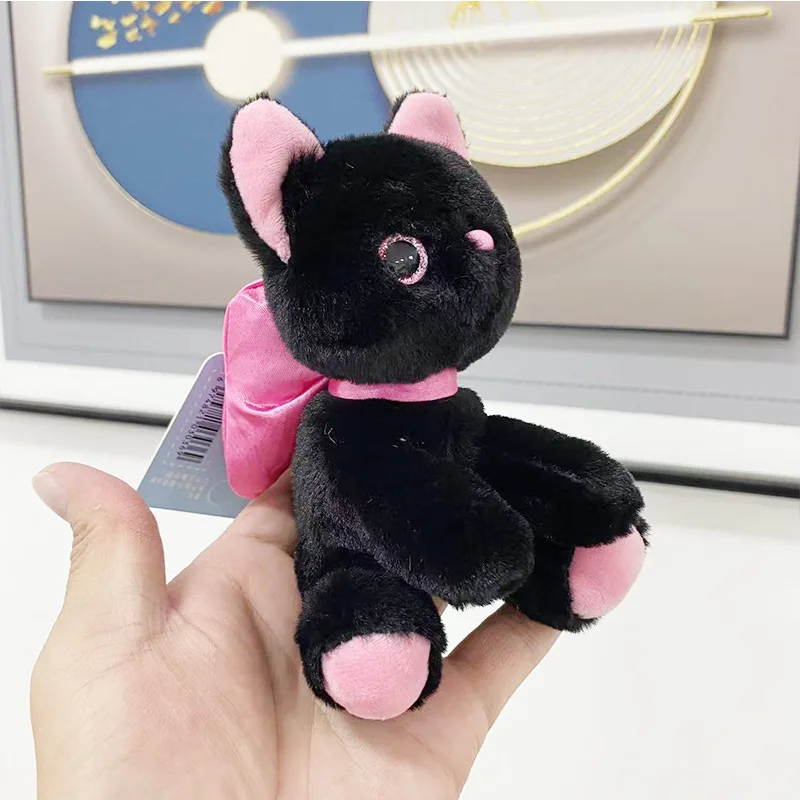 15cm Cute Bow Cat Keyring Doll Kawaii kitty Plush Keychain Stuffed Doll Keychain Car Keyring Pendant Girls Women Bag Accessories