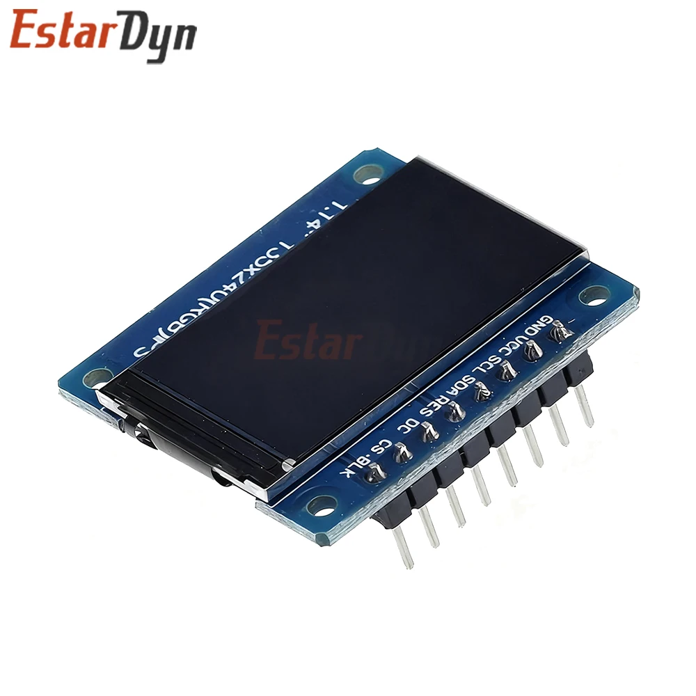 شاشة 1.14 بوصة IPS LCD 135x240 SPI ST7789، وحدة شاشة TFT ملونة 65K لمشاريع Arduino Raspberry Pi ESP32 STM32 ذاتية الصنع