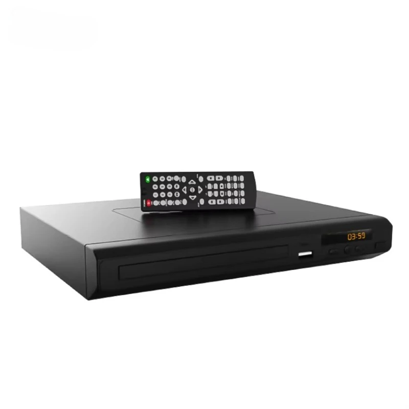 High Quality DVD Player Thin USB Media Box Multi-function Portable Support VCD CD Disc DVD Player for Home Traveling USB Input