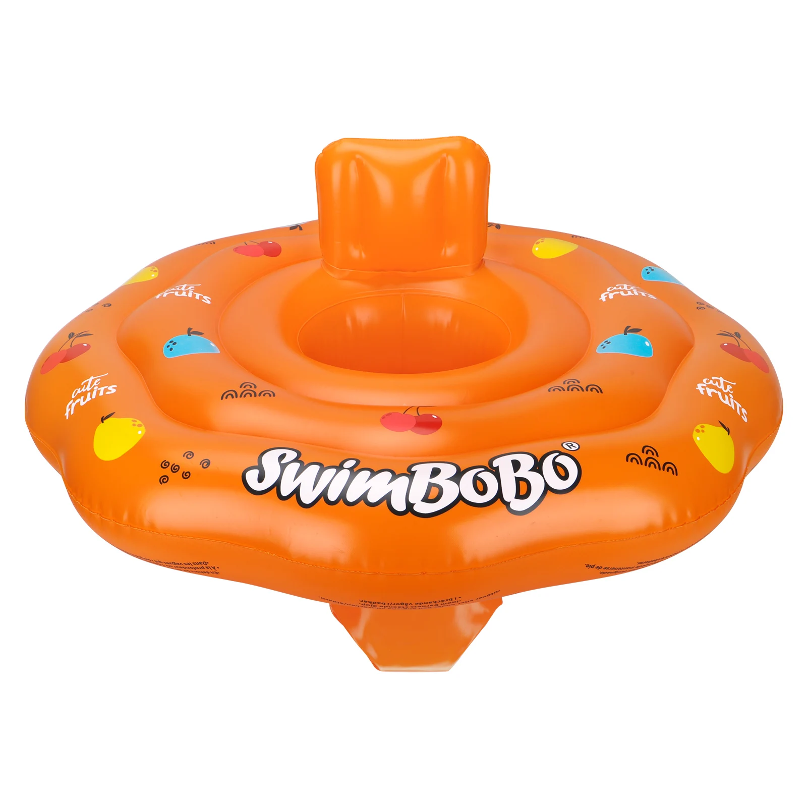 Swimbobo Nuovo aggiornamento Arancione Sicurezza Ampliare Bambino Gonfiabile Sedile da nuoto Galleggiante Lazyback Giocattolo d'acqua Anelli da nuoto per bambini Piscina
