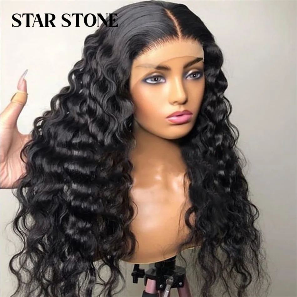 

13×6 Loose Deep Wave Wig 13x4 Lace Frontal Wig Pre Plucked Transparent Lace Front Human Hair Wigs Deep Wave 4x4 Closure Wig 180%