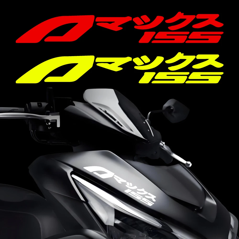 For AEROX155 NVX155 AEROX 155 Katakana Reflective Motorcycle Stickers Moto Scooter Head Body Windshield Accessories Decal
