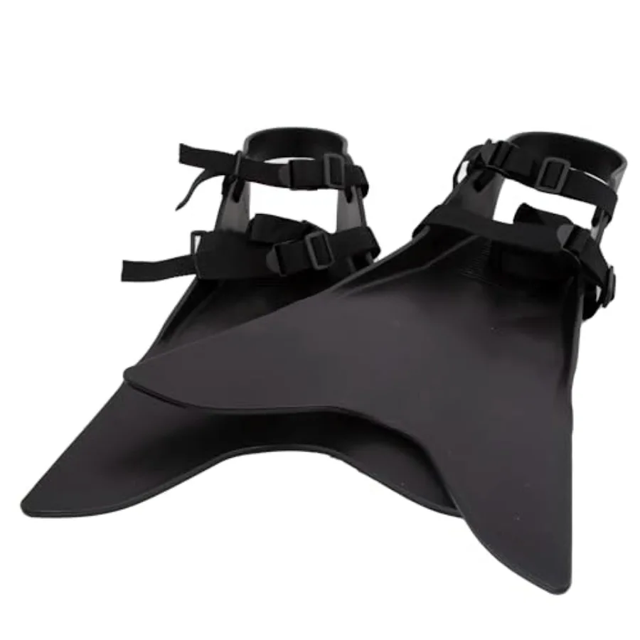 

Float tube fishing wading fins: neoprene material, black color, quick-dry and adjustable fit for boot sizes 6-13