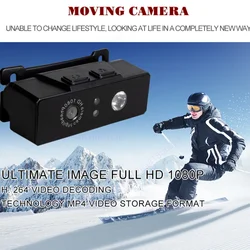 Headlight Sports Camera 1080P HD First Perspective Action Cam Wave Hand Induction Video Recorder Built in Battery Action Camera