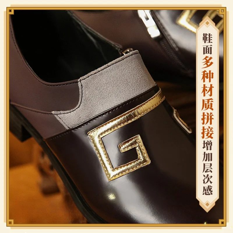 Genshin Impact Zhongli Cosplay Shoes Halloween Christmas Role Playing Party Comic Exhibition Game Anim 2025 New Mooyiyi 36-43