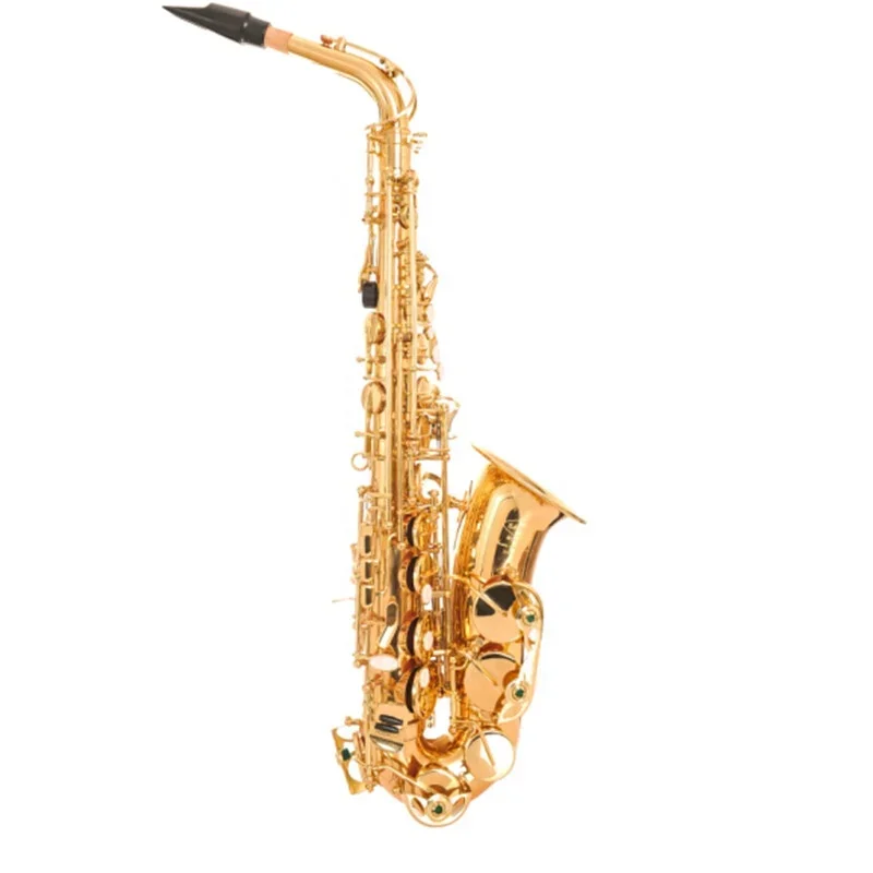 Professional E Flat Alto Saxophone Gold Model Brass OEM Bakelite Gold Lacquer Digital Opening Lead-free Welding YDE-359 CN;TIA