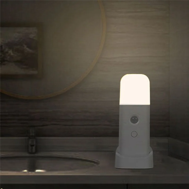 ABRB-Motion Sensor Night Light, ไฟกลางคืน LED หรี่แสงได้, เหมาะสําหรับไฟทางเดินในห้องนอน
