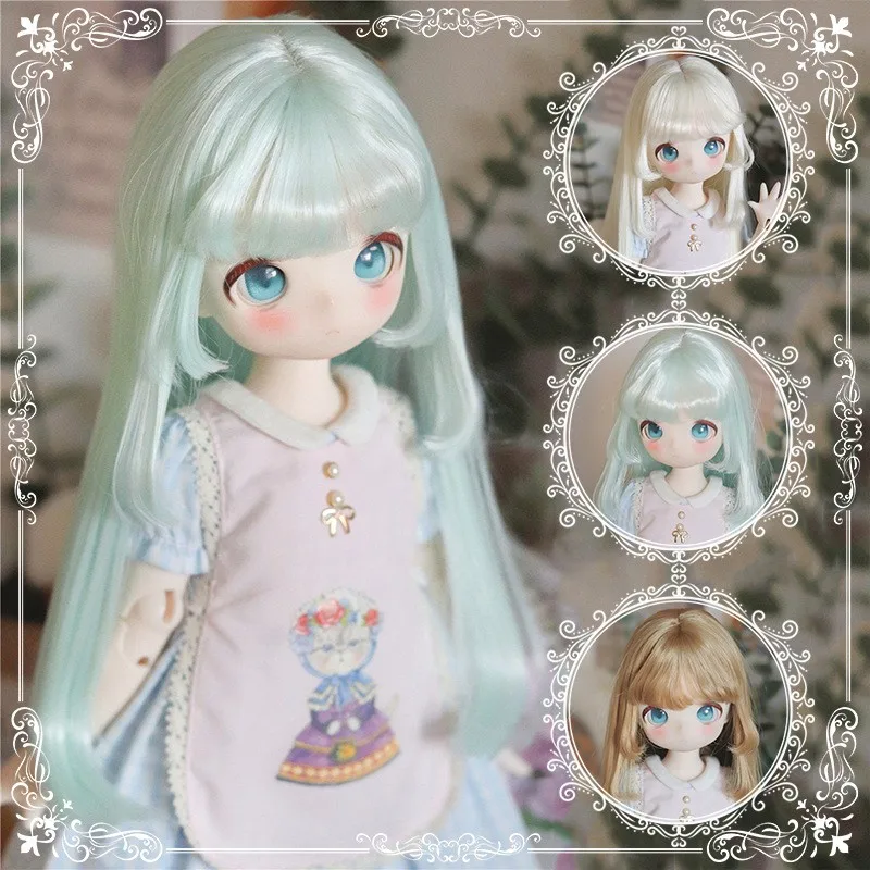 

60cm Bjd Doll wig Accessories Interchangeable wig Long Multi-colored 1/3 Doll hair Handmade Bjd Doll wig 60cm Bjd doll