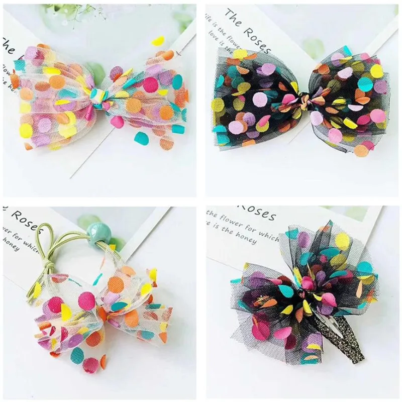 5yards 60mm 120mm Colorful Dots Print Organza Stain Ribbon for DIY Crafts Hair Accessories Handmade Materials Gift Box Ribbons