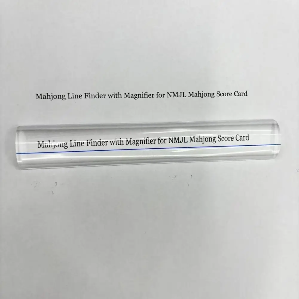 Acrylic Magnifying Ruler Bar 6 Inch Guide Line For Reading Small Print Office School Supplies Clear Vision Assistance Tool