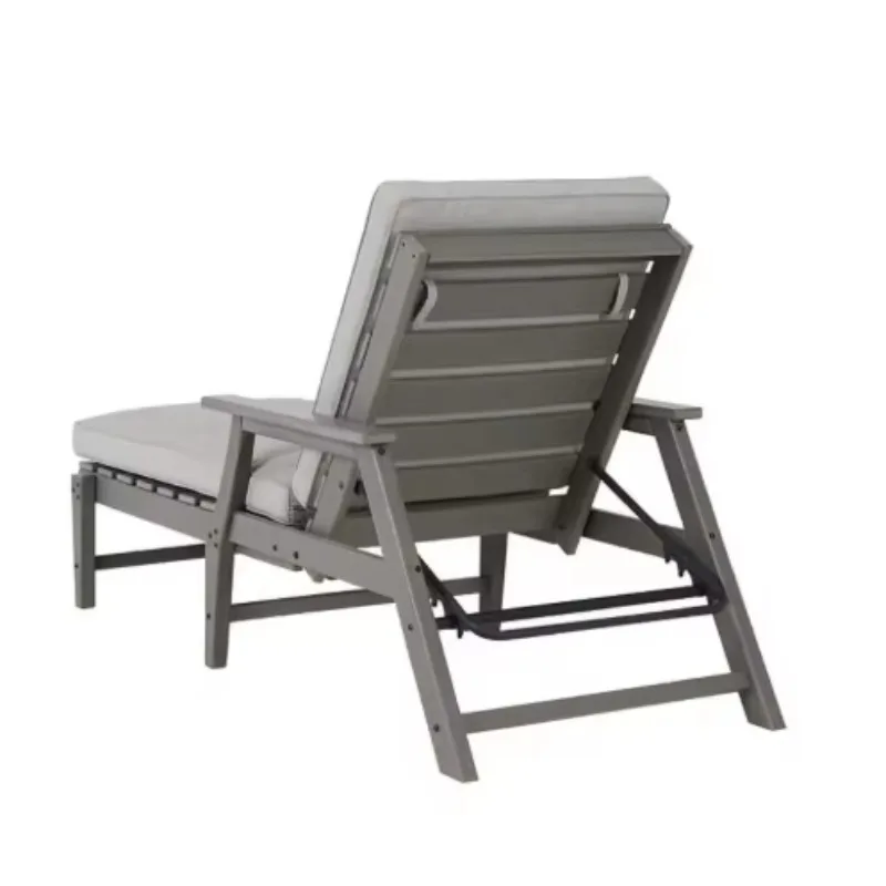 Outdoor lounge chair foldable beach chair leg rest sunbed waterproof and durable furniture
