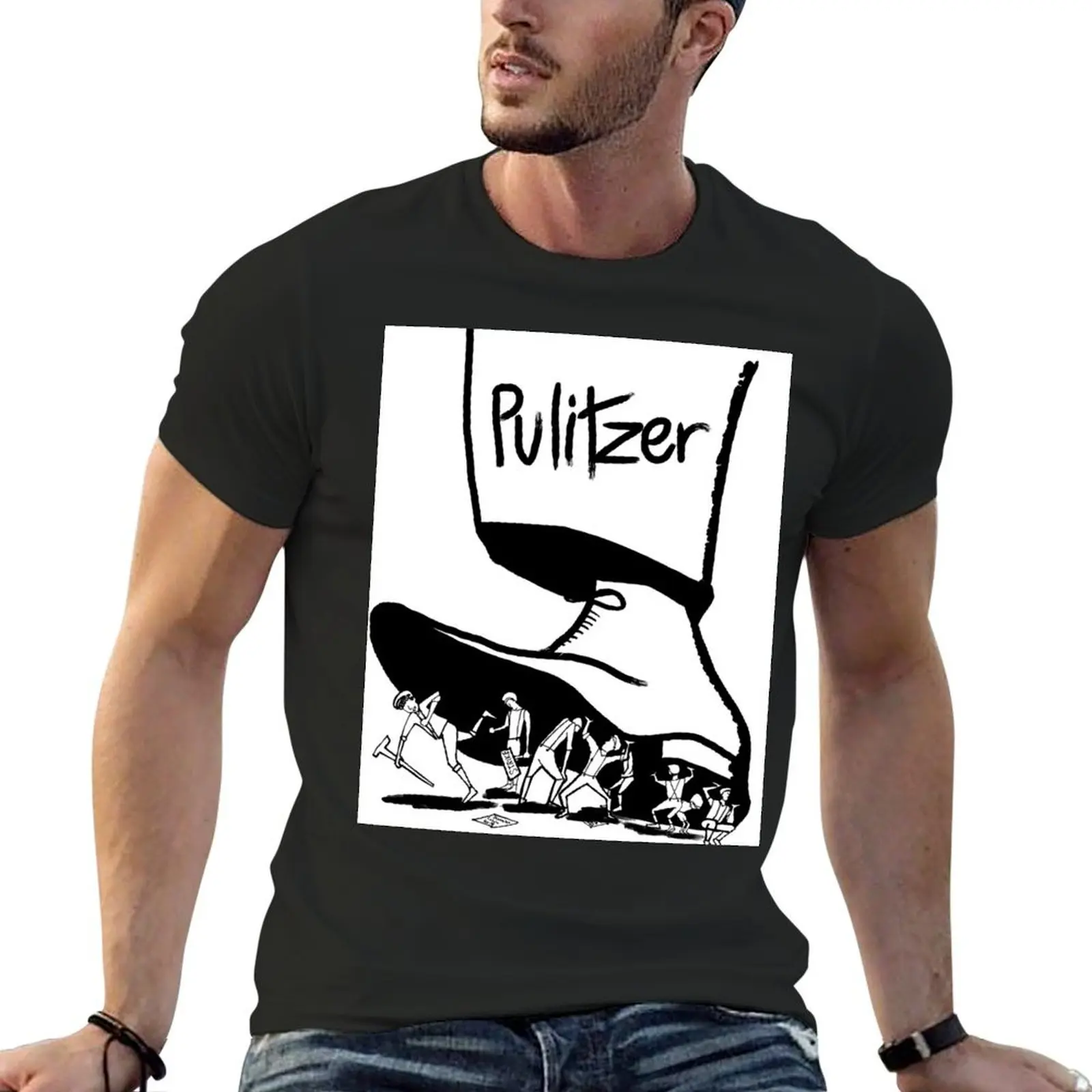 Pulitzer Boot From Newsies T-Shirt vintage summer tops graphic tees for men