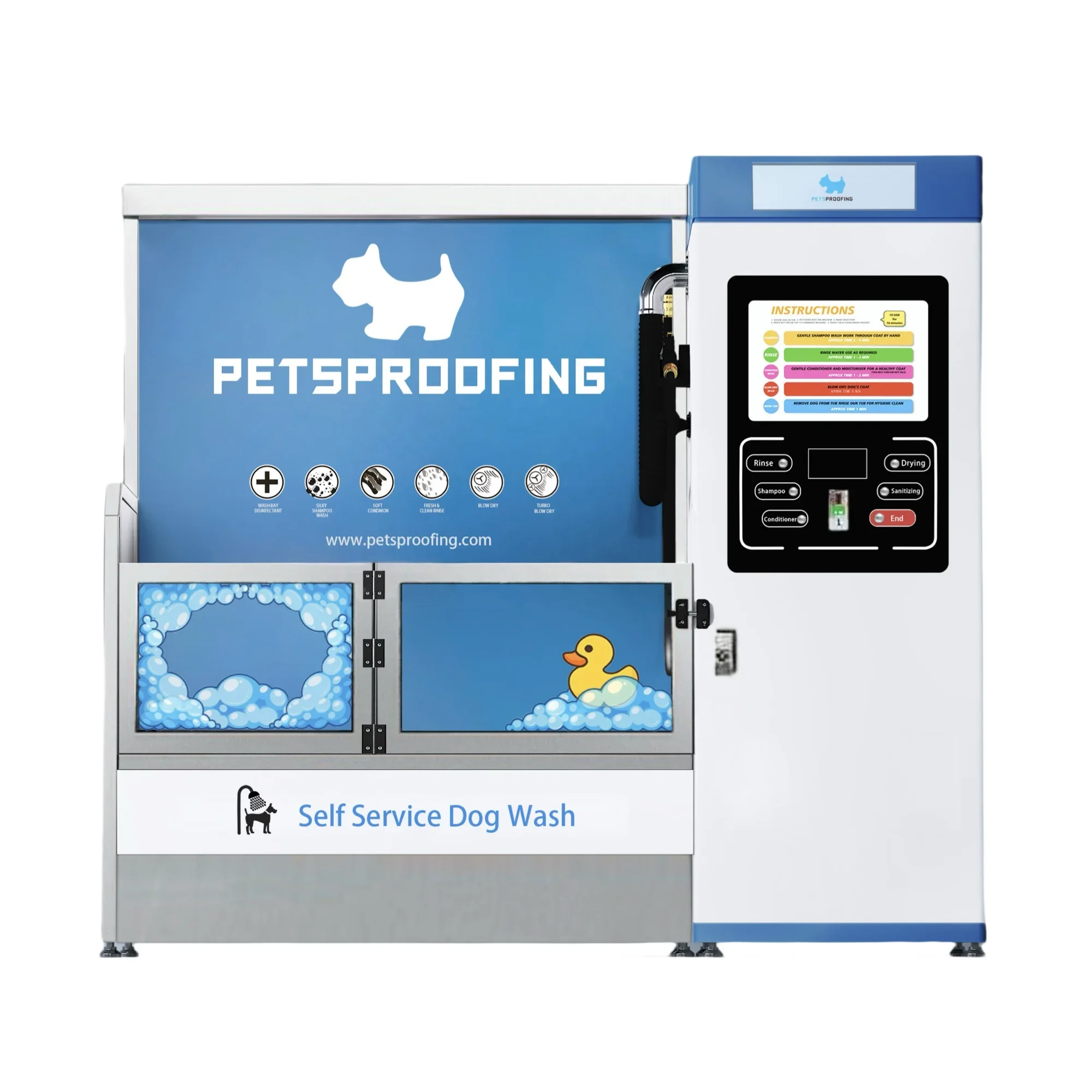 Portable Automatic Dog and Cat Washing Station Self-Service Vending Machine for Grooming Bathing Products for Small Animals