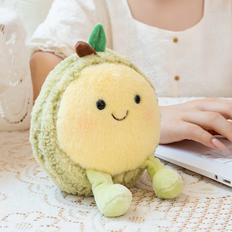 Juguete de peluche de frutas perfumadas realistas, Durian relleno, melocotón, mangostán, caqui, fruta del dragón, muñeco suave, juguetes para niños, decoración del hogar