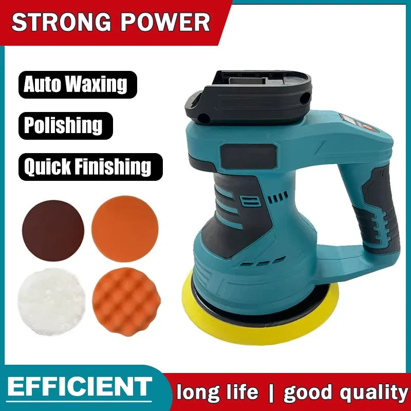 

Cordless Car Polisher 8 Gears Adjustable Auto Electric Waxing Sanding Sealing Glaze Tool Rechargeable For Makita 18V Battery