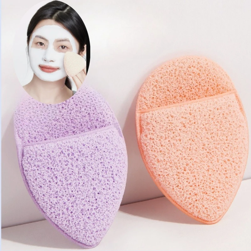1Pc Natural Exfoliating Face Wash Cleansing Puff Flutter Sponges Deep Remover To Headband Cosmetic Sponges Facial Clean Tool New