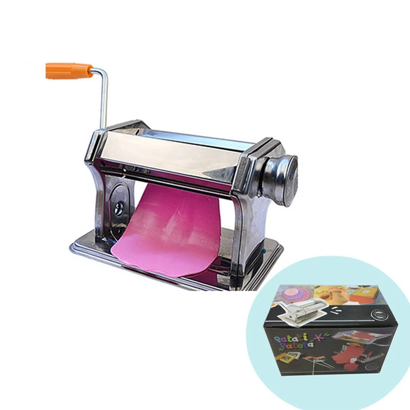 Handmade DIY Making Soft Clay Tools Desktop Clay Extruder With Handle Clay Roller Machine For DIY