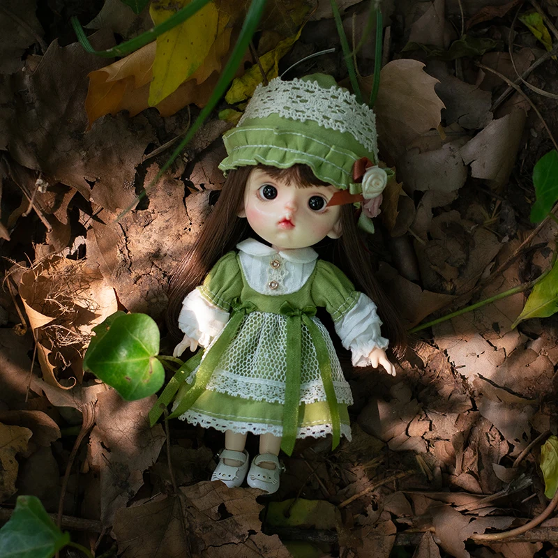 Beautiful Ob11 Clothes Ins Style Suit Pink Blue Doll Skirt Clothes Dress For Obitsu11, Gsc, p9, 1/12bjd Doll Clothes Accessories