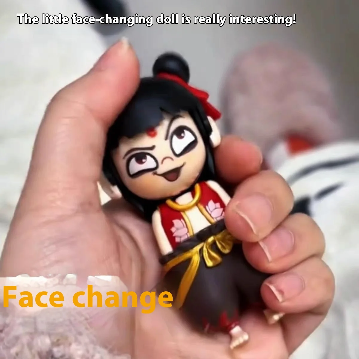 10 PCS Nezha Change Face NeZha 2 Toys Press Change Face Model Statue Collection Desktop Decoration Ne Zha Pendant Birthday Gifts