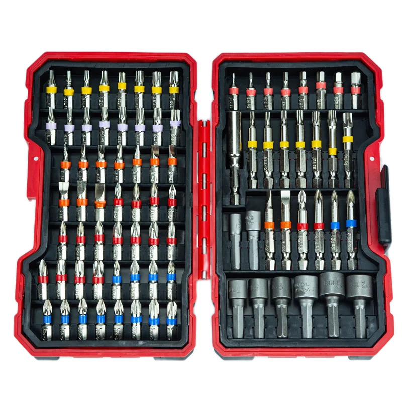 S2 Material Electric Screwdriver Set Short Batch Head 32/45/83 Piece Set Cross Plum Blossom Hex Wrench Connection