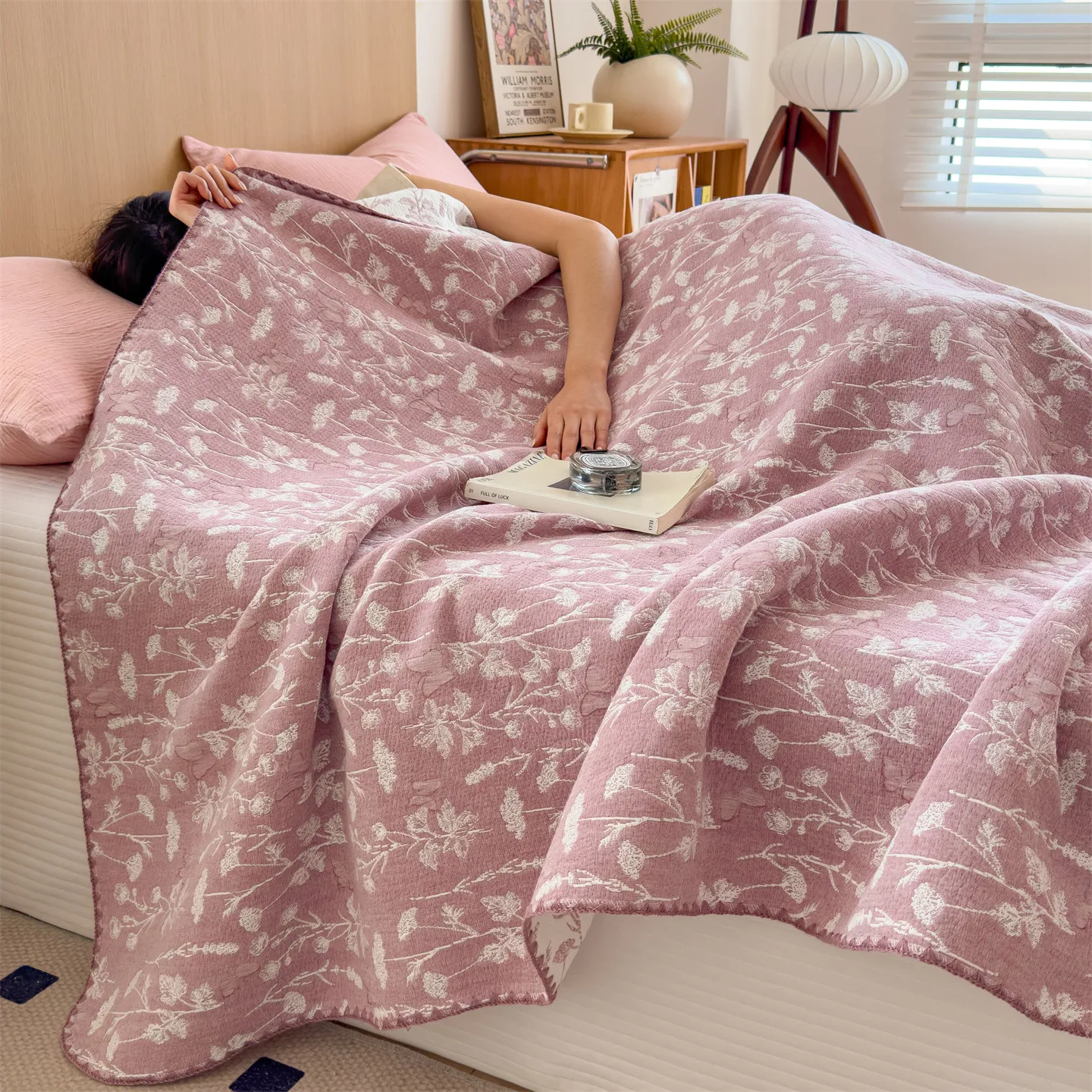 

100% хлопковое марлевое одеяло для кровати (односпальное/двуспальное), летнее одеяло-покрывало в ретро-стиле, полотенце-плед для дивана, летние покрывала