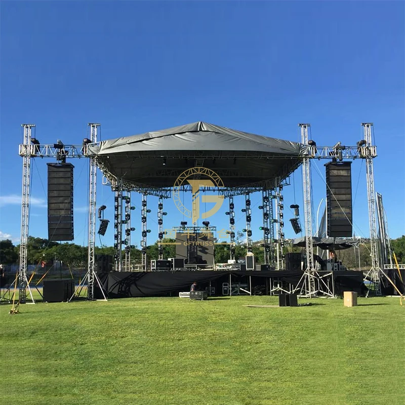Sistema de Treliça de Iluminação em Liga de Alumínio para Estrutura de Teto de Concertos e Exibição