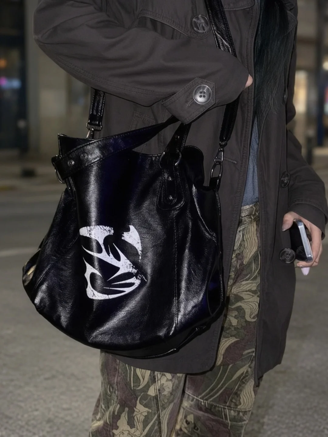 handmade-rivet-dark-commuter-unisex-shoulder-crossbody-bag-original-25aw-women's-style-youth-commute-handbag
