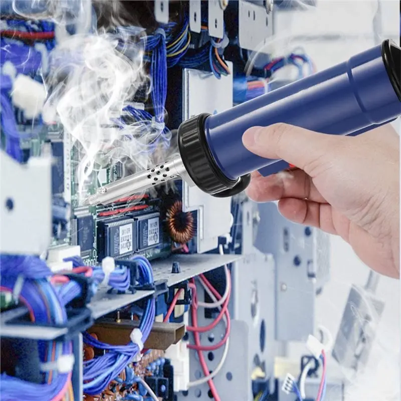 A55F-Automatic Portable Electric Solder Tin Sucker Vacuum Soldering Remove Pump Desoldering Machine EU Plug