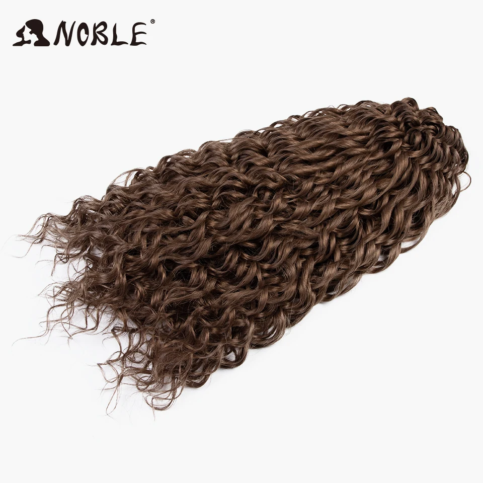 Noble Deep Wavy Twist Crochet Hair Synthetic Afro Curly Hair Crochet Braids High Temperature Fiber Braiding Hair Extensions