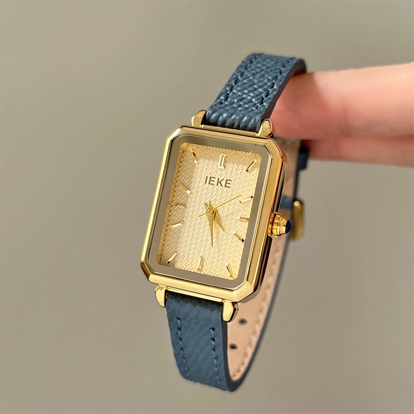 Simple high-end sensibility Mori literary niche retro style square watch women's temperament women's belt watch