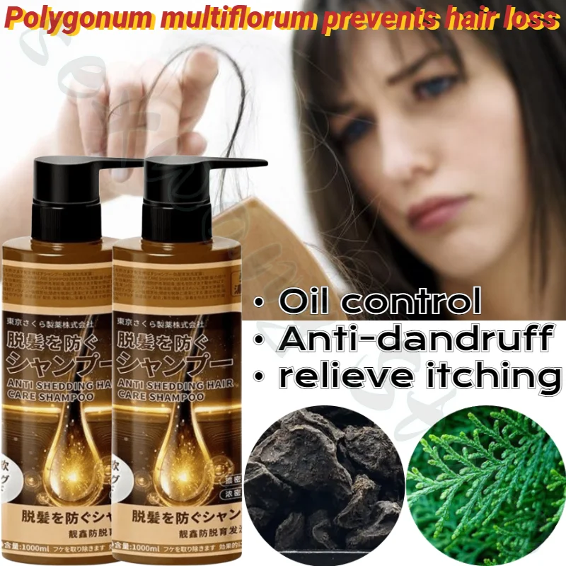 Polygonum Multiflorum To Prevent Baldness, Ginger To Strengthen Hair, Oil Control, Fluffy, Soothing and Anti-itch Shampoo 1000g