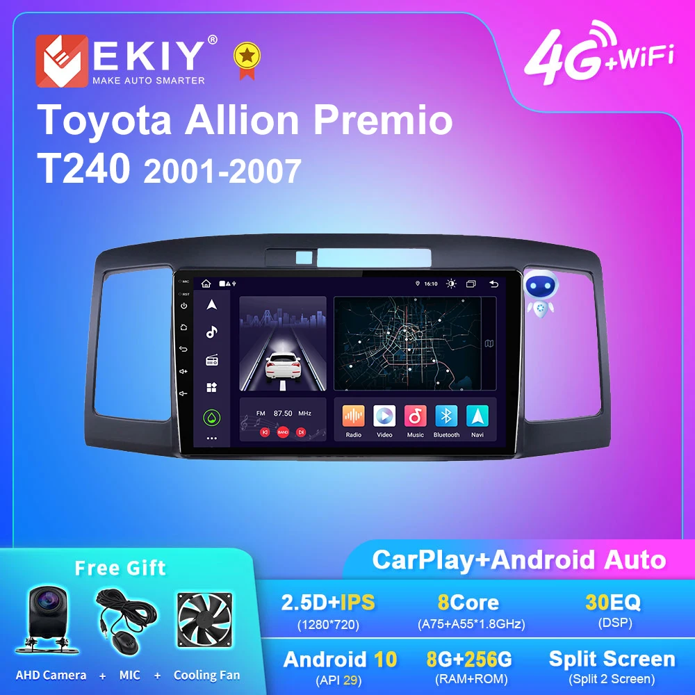 

EKIY X7 Android Auto Radio For Toyota Allion Premio T240 2001-2007 Stereo GPS Navi Multimedia Player No 2din DVD Tape Recorder