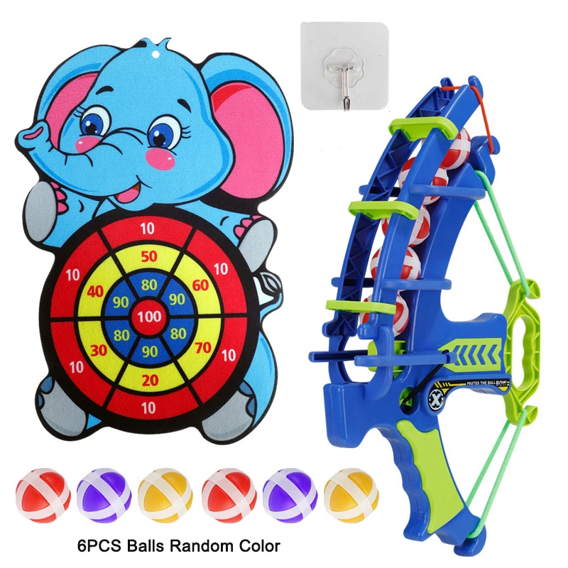 Montessori Education Games for Children 2 4 to 6 Years Olds Animals Target Dart Board Sticky Balls Indoor Throw Sports Slingshot