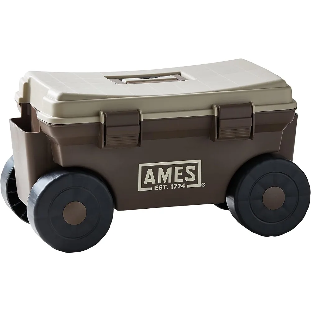 

AMES 20213200 Rolling Lawn & Garden Storage Cart Beach Wagon Folding Trolley Cart Carro Plegable Con Ruedas