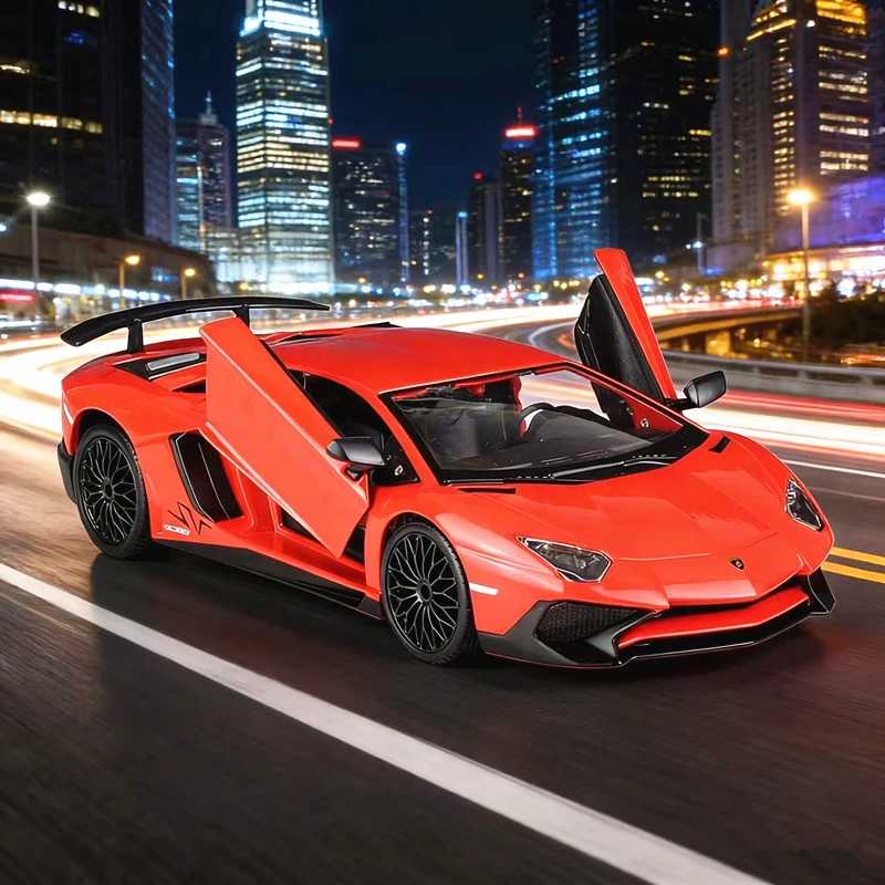 

Bburago 1:24 Lamborghini Aventador LP750-4 SV Alloy Miniature Car Diecast Metal Scale Car Model Collecties Kid Toy Vehicle Gifts
