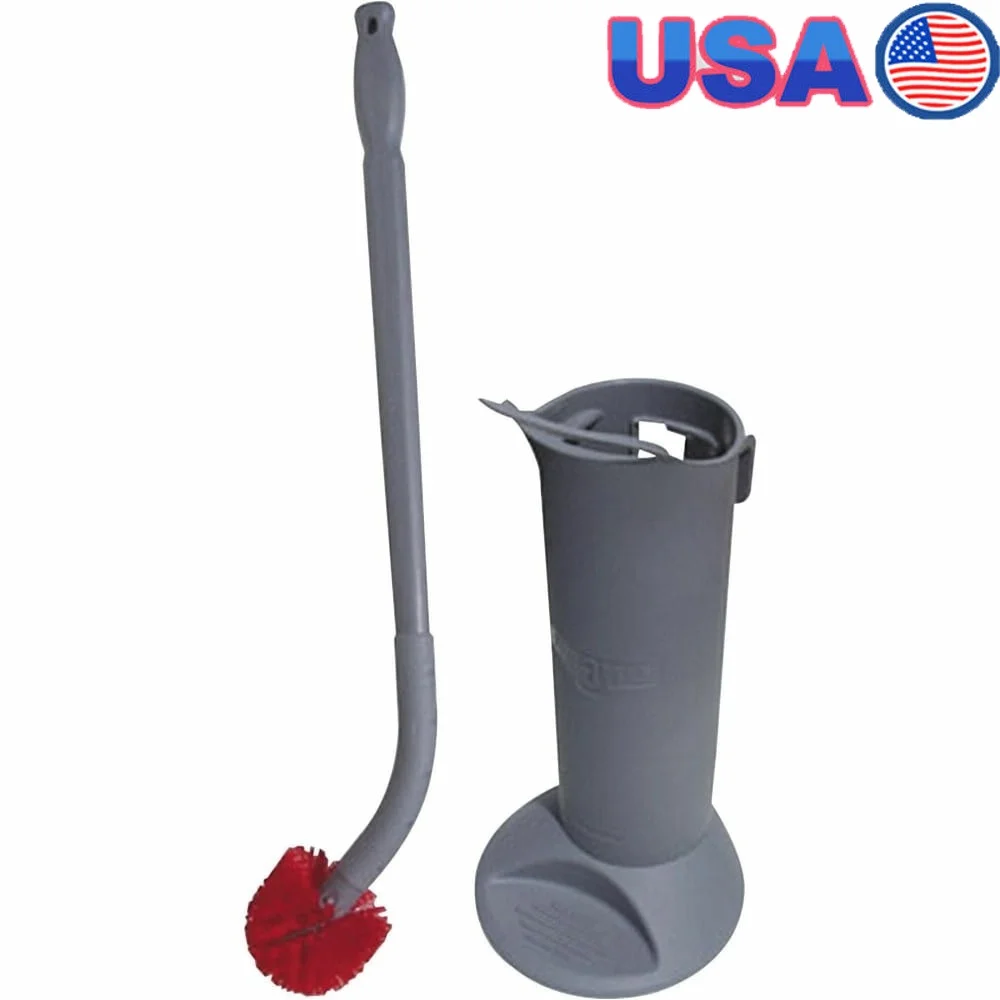 

Система ерго для унитаза с угловой щеткой. Прочная нейлоновая щетина. Антибактериальный держатель с 26-дюймовой ручкой и сменной щеткой.