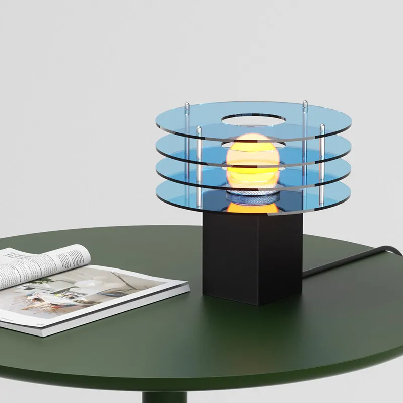 Acrylic LED Night Light, Round Creative Mood Lamp for Bedroom & Study