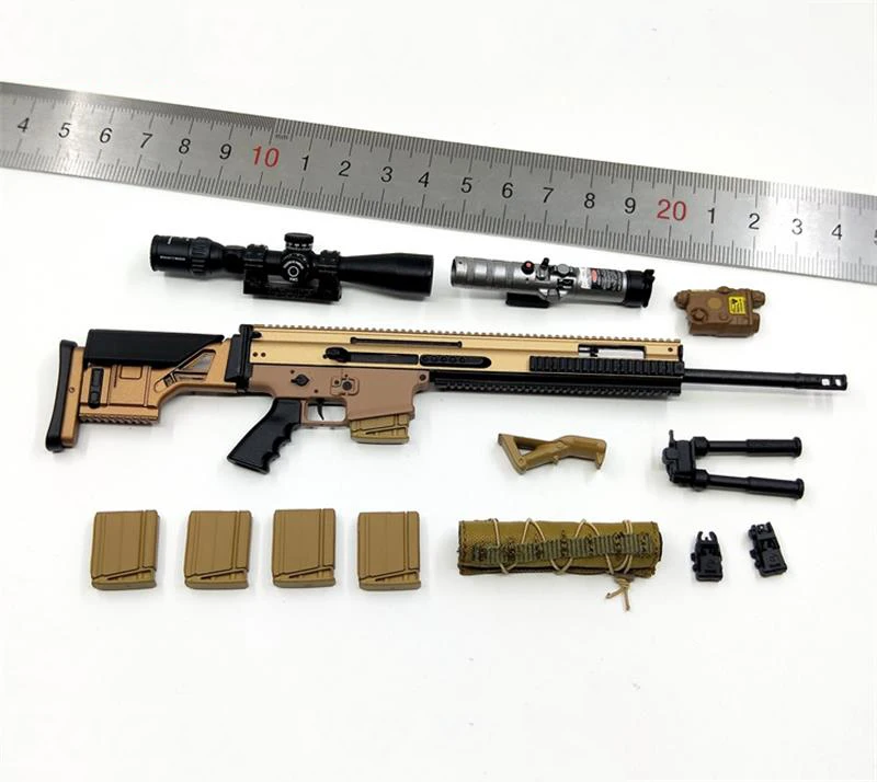 

1/6 Easy&Simple ES 06025 20S Series SCAR Model C Weapon No Platform For Doll Soldier Collection