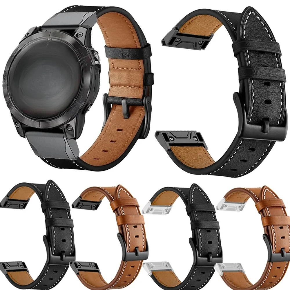 Für Garmin Instinct 2X Solar QuickFit Leder Armband Armband 26mm 22mm Für Garmin Fenix 8 6X 6 Pro 5X 5Plus 7X 7 Armband