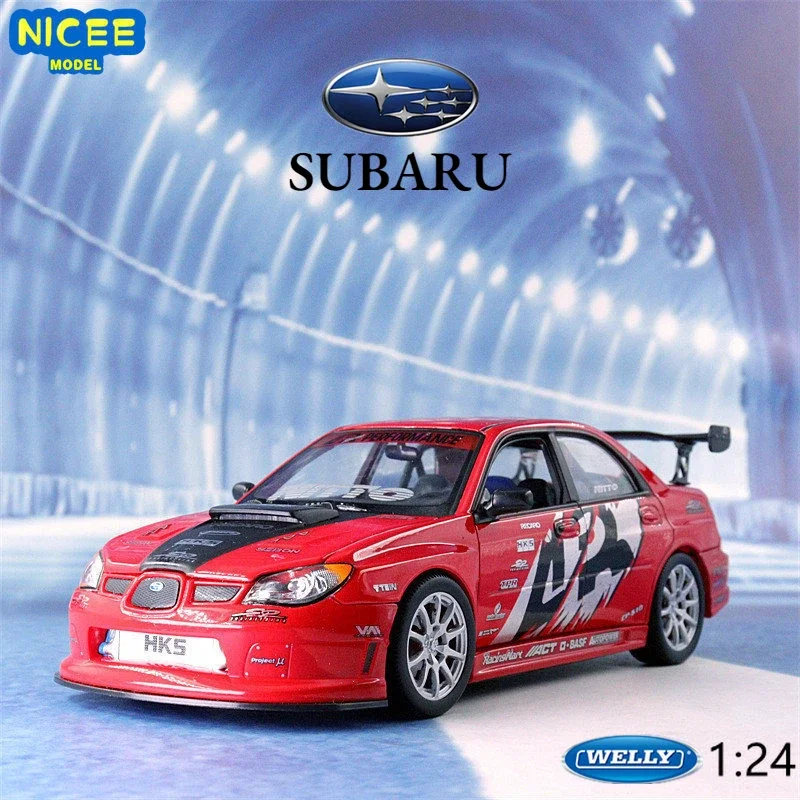 

WELLY 1:24 APR Subaru Lmpreza Performance Alloy Car Model Diecasts & Toy Vehicles Collect Car Toy Boy Birthday Gifts B229