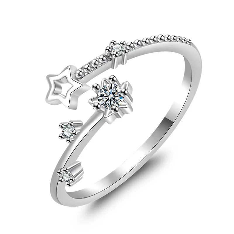 925 Sliver Rings Shining Classics Zircon for Women Wedding Engagement Sterling Silver Jewelry Fashion Luxury Gift High Quality