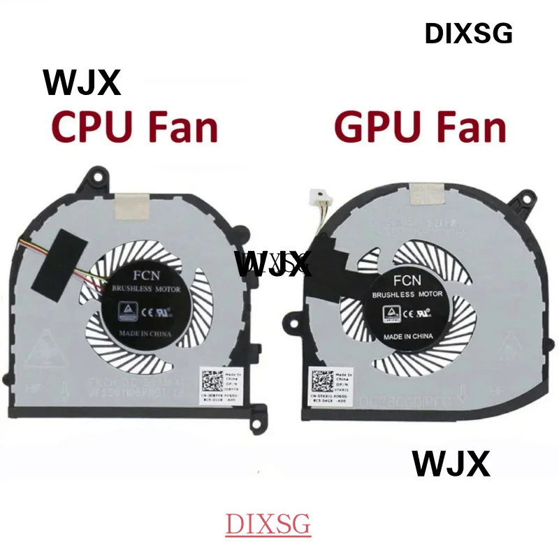 

New CPU GPU Cooling Fan for Dell XPS 15 9570 7590 Precision 5530 P56F002 Laptop