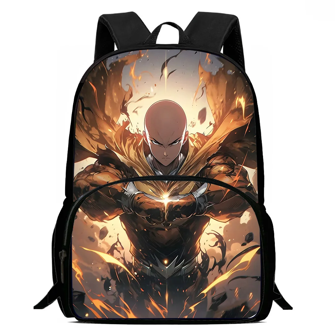 Anime One Punchs Mann Rucksäcke Jungen und Mädchen Student Geburtstags geschenk Kind Schult aschen große Kapazität Camping langlebigen Rucksack