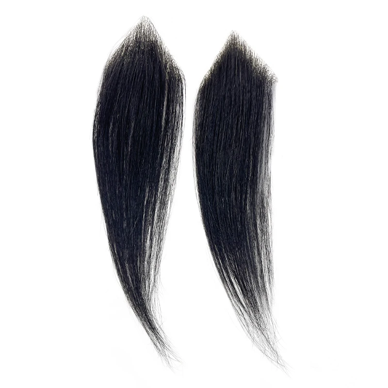 Parche para la frente para hombres, peluquín para patillas, 100% cabello humano, Invisible, sin costuras, piel ultrafina, parche para patillas de línea de cabello de PU